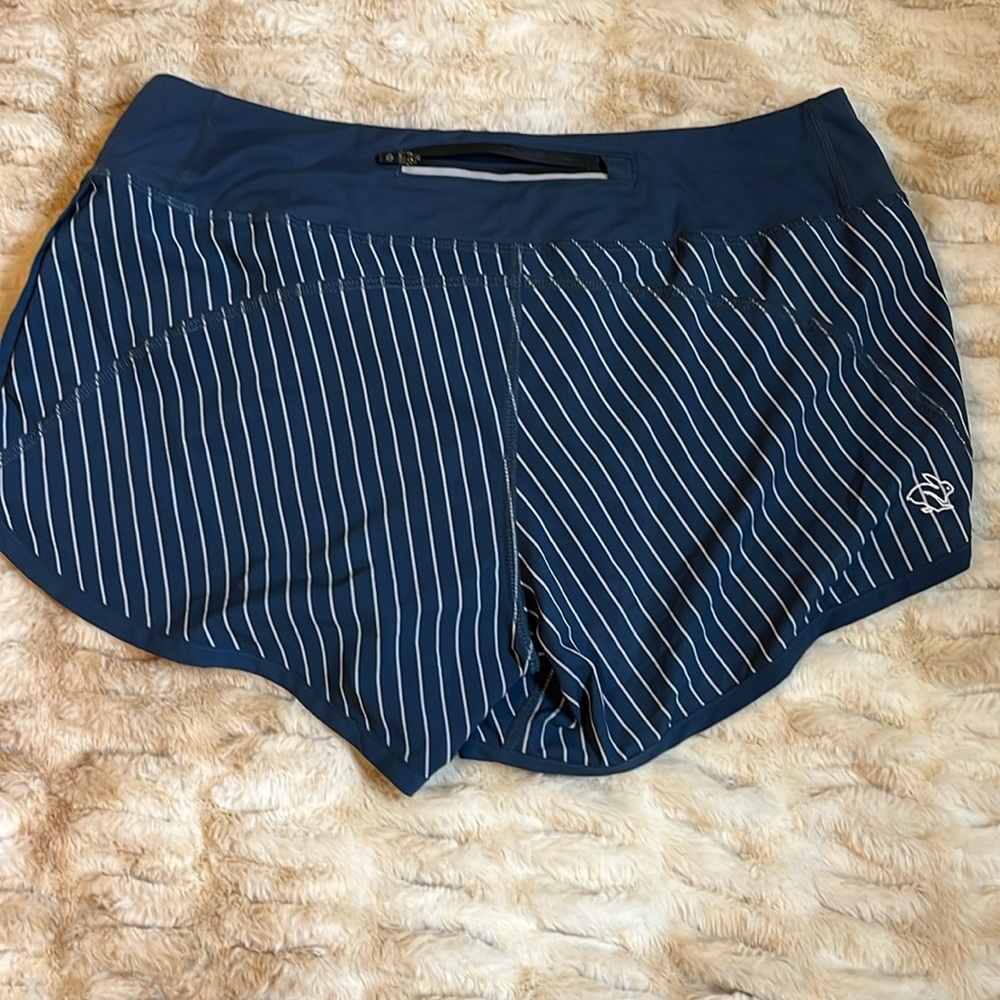 Navy Color Rabbit Running Shorts - image 5